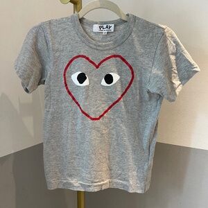 Comme des Garçons Play Grey Heart Tee